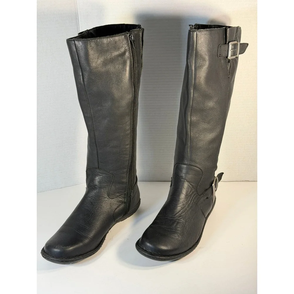 Born black leather